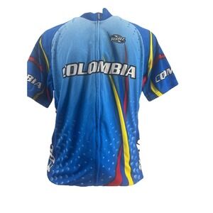 Colombian Mens Performance Line Jersey in White by Suarez Bicycle jersey XL